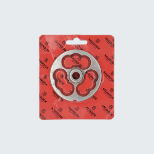 Piastra 22 con 3 fori svasati inox