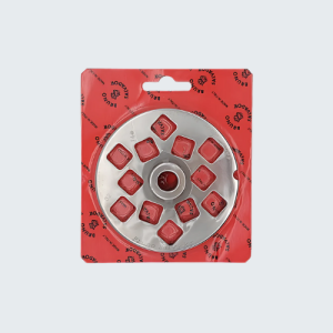 Piastra 32 foro 14 quadro inox