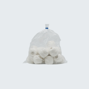 Busta spago palline bianco extra kg1